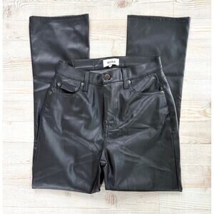 Pistola Lennon Vegan Leather High Rise‎ Crop Boot Pants | Black 25